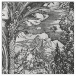 Albrecht Dürer Black and White Fabric