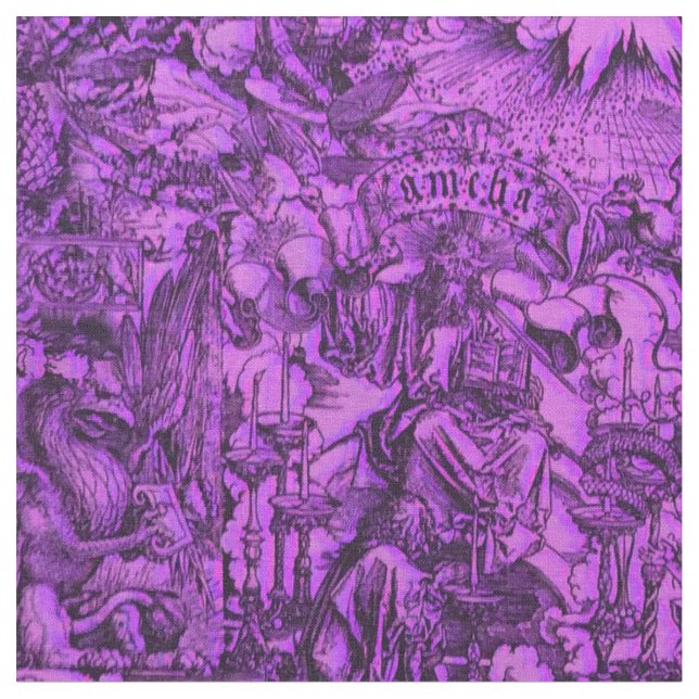Albrecht Dürer Concord Purple Fabric (Close Up)