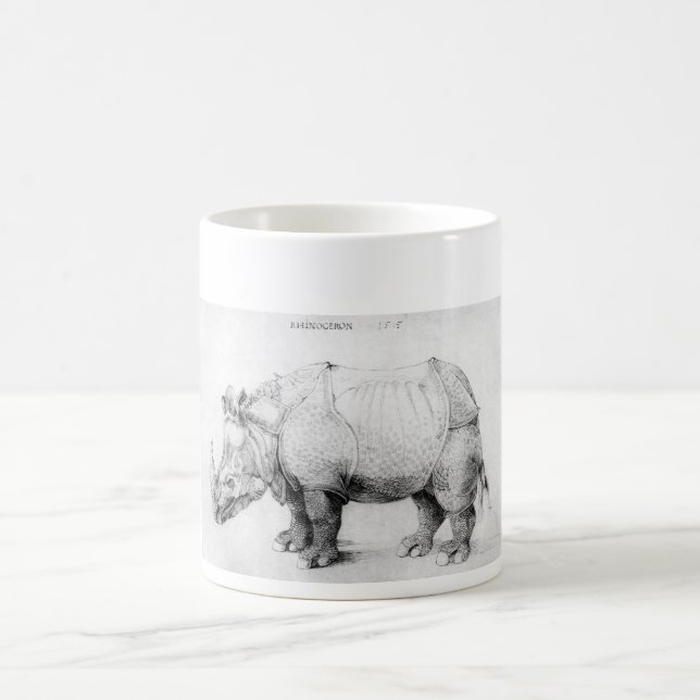 Albrecht Durer Rhinoceros Mug (Center)