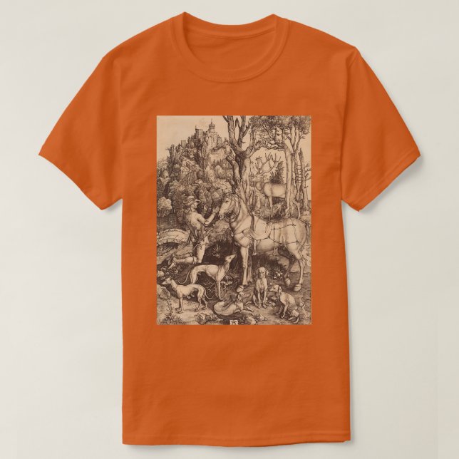 Albrecht Durer Saint Eustace 1500 T-Shirt (Design Front)