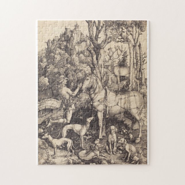 Albrecht Durer - Saint Eustace Jigsaw Puzzle (Vertical)