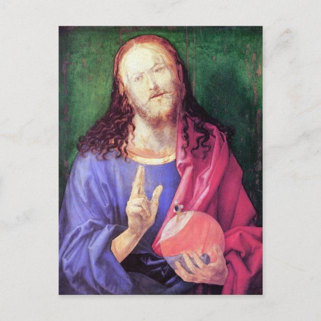 Albrecht Durer - Salvator Mundi Postcard (Front)