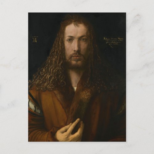 Albrecht Drer _ self portrait 1500 Postcard