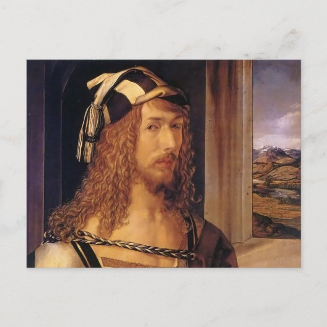 Albrecht Durer Self Portrait Postcard (Front)
