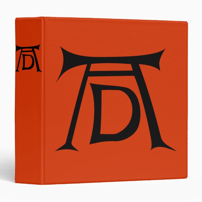 Albrecht Durer Signature Monogram 3 Ring Binder (Front/Spine)