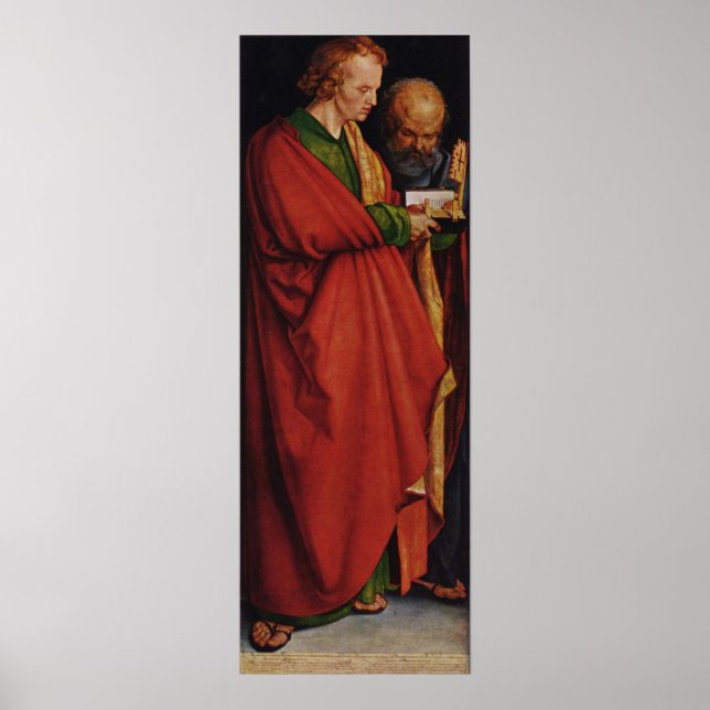 Albrecht Durer The Four Apostles Left Panel Poster (Front)
