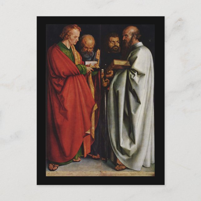 Albrecht Durer The Four Apostles Postcard (Front)