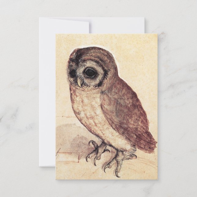 Albrecht Durer The Little Owl Invitations (Front)