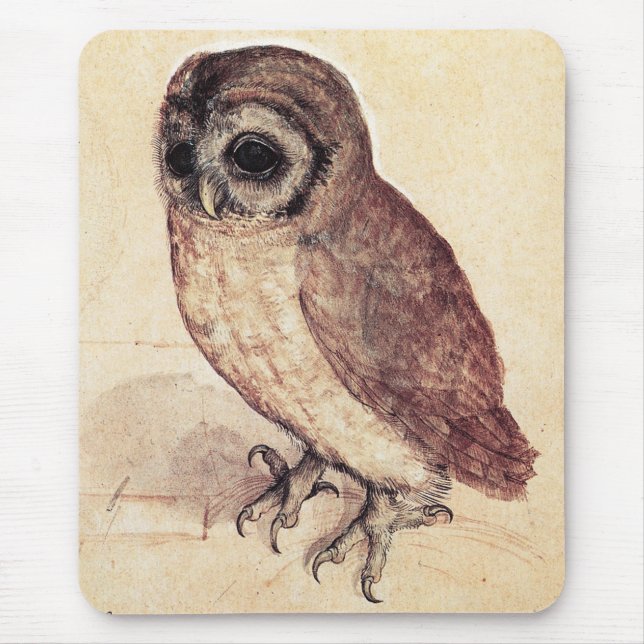 Albrecht Durer The Little Owl Mouse Pad (Front)