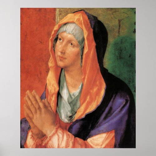 Albrecht Durer The Virgin Mary in Prayer Poster