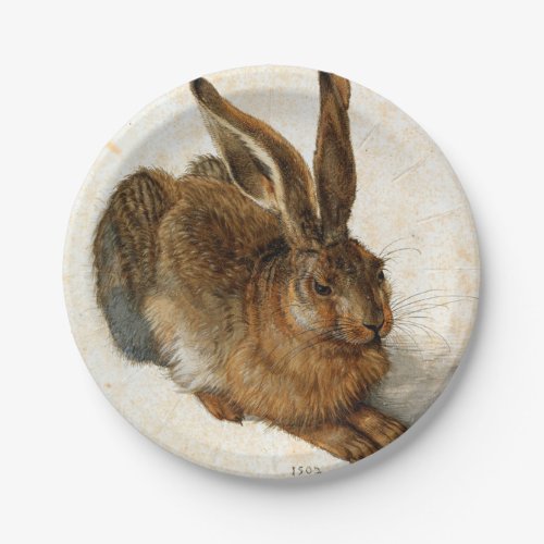 ALBRECHT DRER _ Young hare 1502 Paper Plates