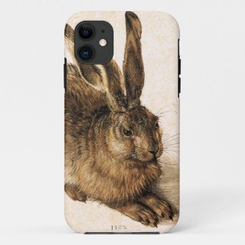 Albrecht Durer Young Hare Iphone 11 Case by VintageSpot at Zazzle