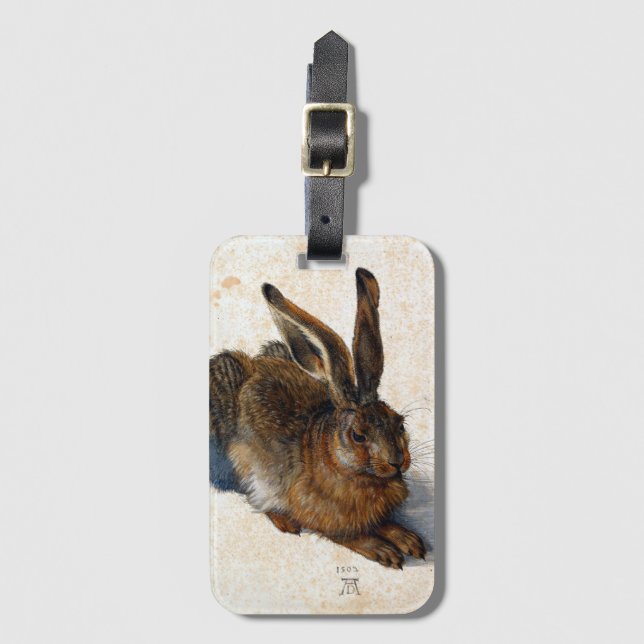 Albrecht Dürer Young Hare Luggage Tag (Front Vertical)
