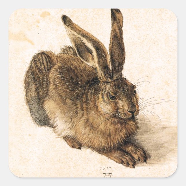 Albrecht Durer Young Hare Stickers (Front)