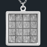 Albrecht Dürer's Magic Square Silver Plated Necklace<br><div class="desc">albrecht dürer's magic square,  detail from his "Melancholia I"</div>
