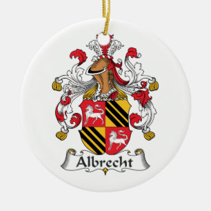 Albrecht Family Crest Ceramic Ornament