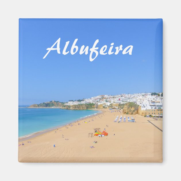 Kühlschrankmagnet Portugal Algarve - Dekoratives Kristallglas-Souvenir, 5x5 Cm, Mit Starkem Magneten