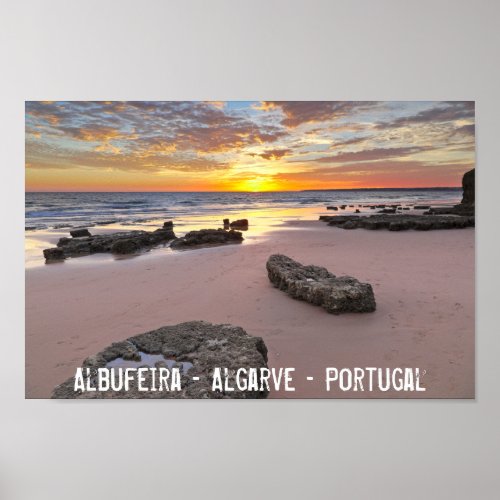 Albufeira _ Portugal Summer vacations in Algarve Poster