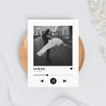 Album Cover Viral Music Save the Date  Announcement Postcard<br><div class="desc">"Save the Date" Music-Inspired Invitation – Aesthetic, Unique & Oh-So-Cute! Turn your love story into a hit single with this Spotify-inspired Save the Date! Designed to look like a music player screen, this modern and unique save the date is perfect for couples who want something fun, creative, and totally memorable....</div>