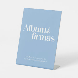 Album de firmas para boda pedestal sign