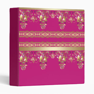 Album, gold lace 3 ring binder