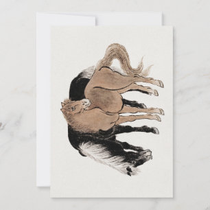 Album of Horses Sketches by Katsushika Hokusai and Invitation