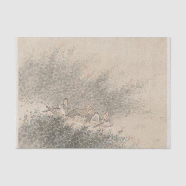 Album of Landscapes Leaf 6 by Wang Gai Tissue Paper (Front)