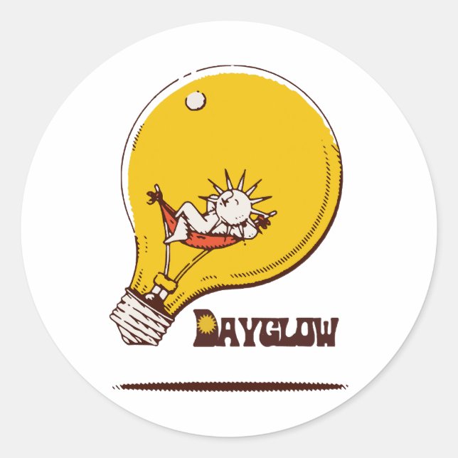 album show classic retro round sticker (Front)