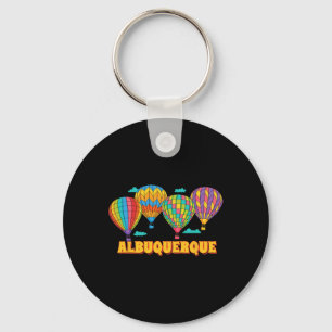 Albuquerque Balloon Festival New Mexico Fiesta Keychain