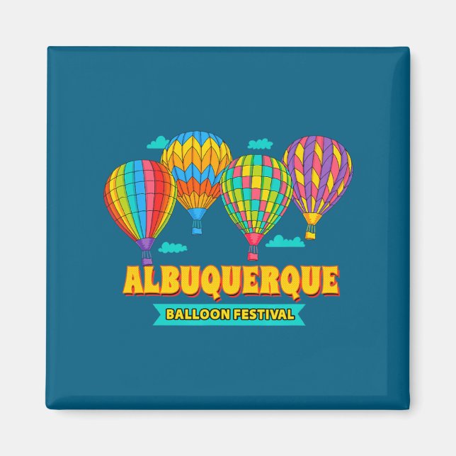 Albuquerque Balloon Festival New Mexico Fiesta  Magnet (Front)