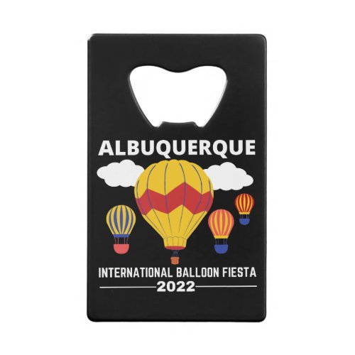 Albuquerque Balloon Fiesta 2022 Credit Card Bottle Opener