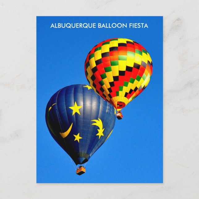 ALBUQUERQUE BALLOON FIESTA POSTCARD (Front)