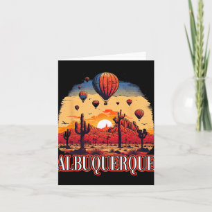 Albuquerque Balloon New Mexico Hot Air Balloon  Card