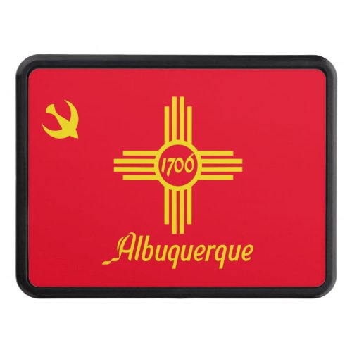 Albuquerque city flag hitch cover