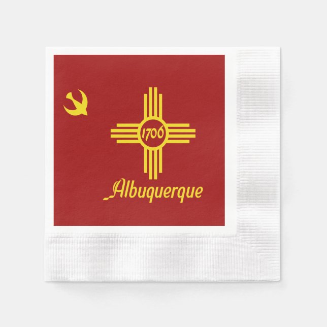 Albuquerque city flag napkins (Front)