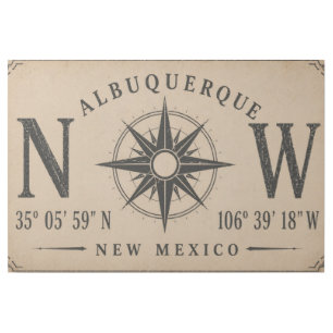 Albuquerque Compass Canvas Wall Art