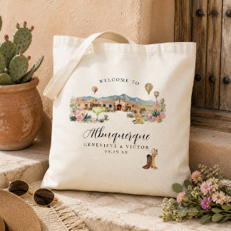 Albuquerque Desert Wedding Welcome Tote Bag