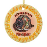 Albuquerque Firefighter Ceramic Ornament