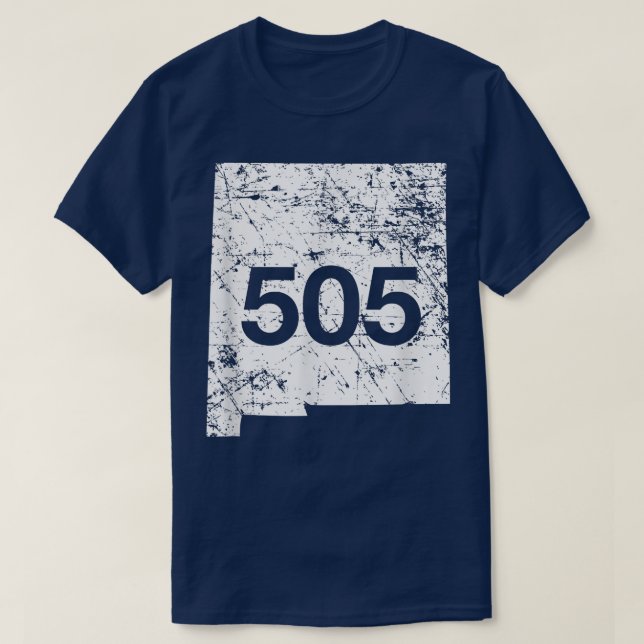 Albuquerque Gallup Santa Fe Area Code 505 , NM Gif T-Shirt (Design Front)