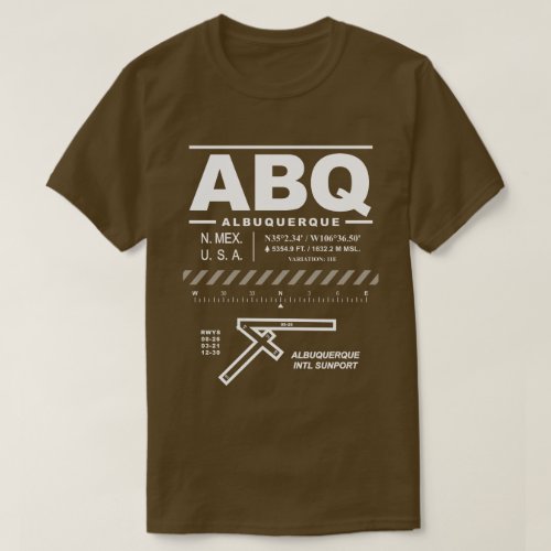 Albuquerque International Sunport ABQ T_Shirt