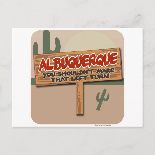 Albuquerque Left Postcard