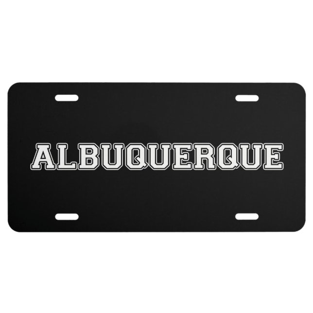 Albuquerque License Plate (Front)