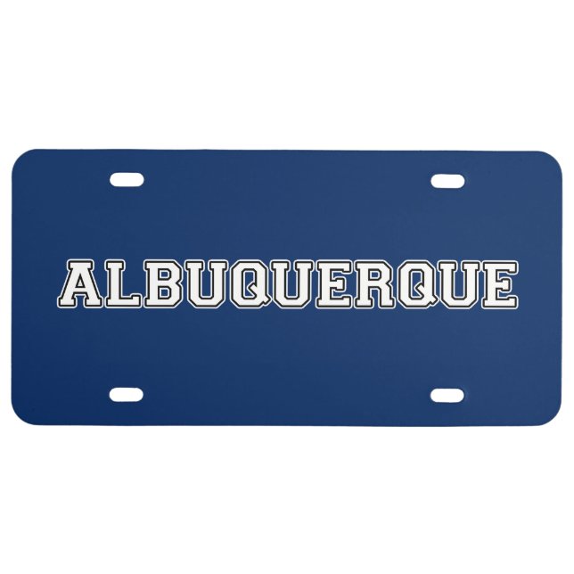 Albuquerque License Plate (Front)
