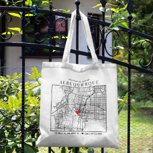 Albuquerque Love Locator Wedding Welcome Tote Bag
