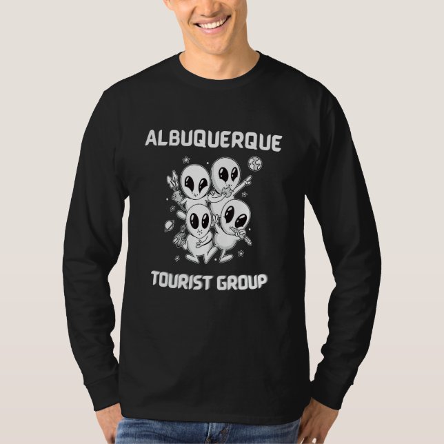 Albuquerque Native Pride Alien Funny State Tourist T-Shirt (Front)