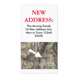 Albuquerque New Address Label