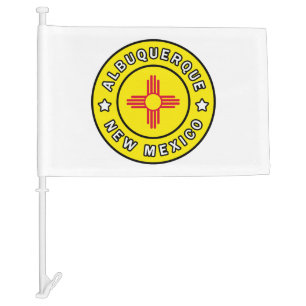 Albuquerque New Mexico Car Flag