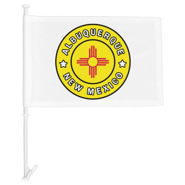 Albuquerque New Mexico Car Flag (Front)