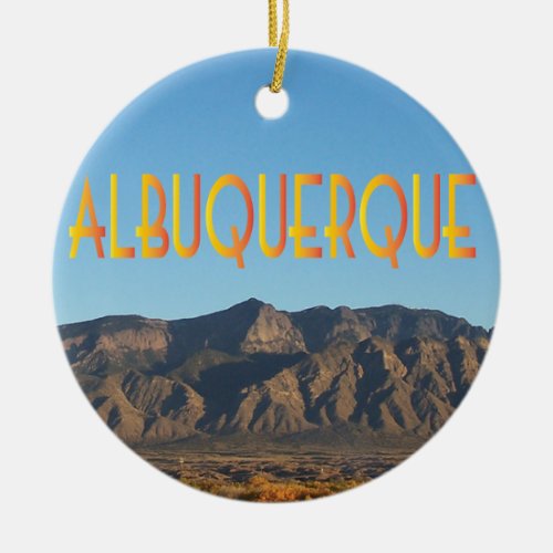 Albuquerque New Mexico Ceramic Ornament
