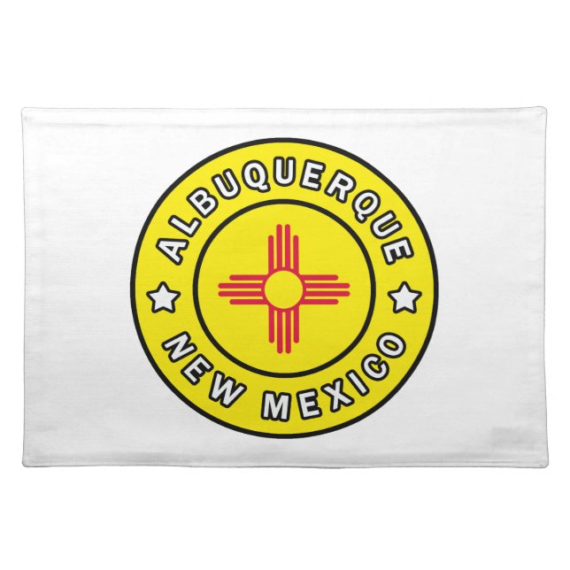 Albuquerque New Mexico Cloth Placemat (Front)